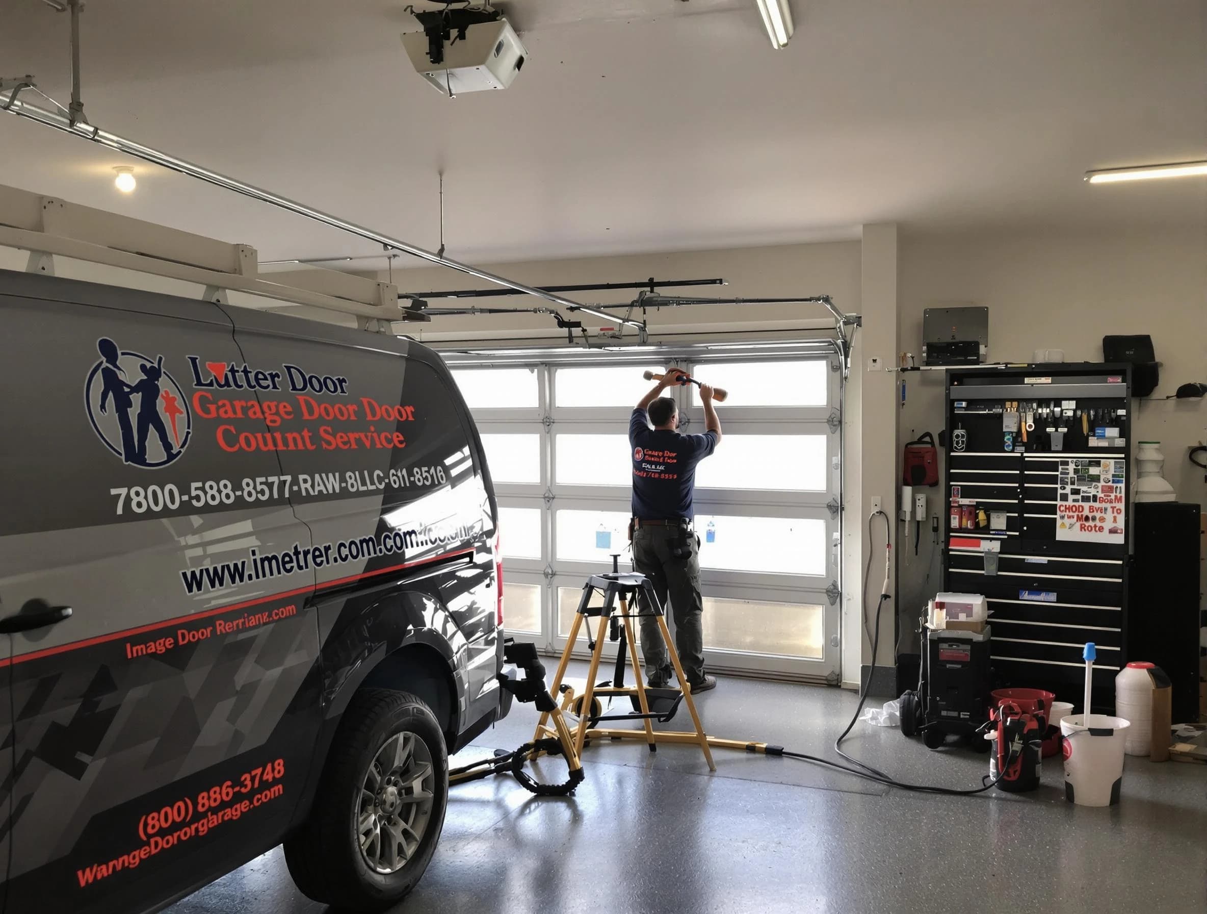 Bedford Garage Door Repair rapid response team performing same-day repair in Bedford